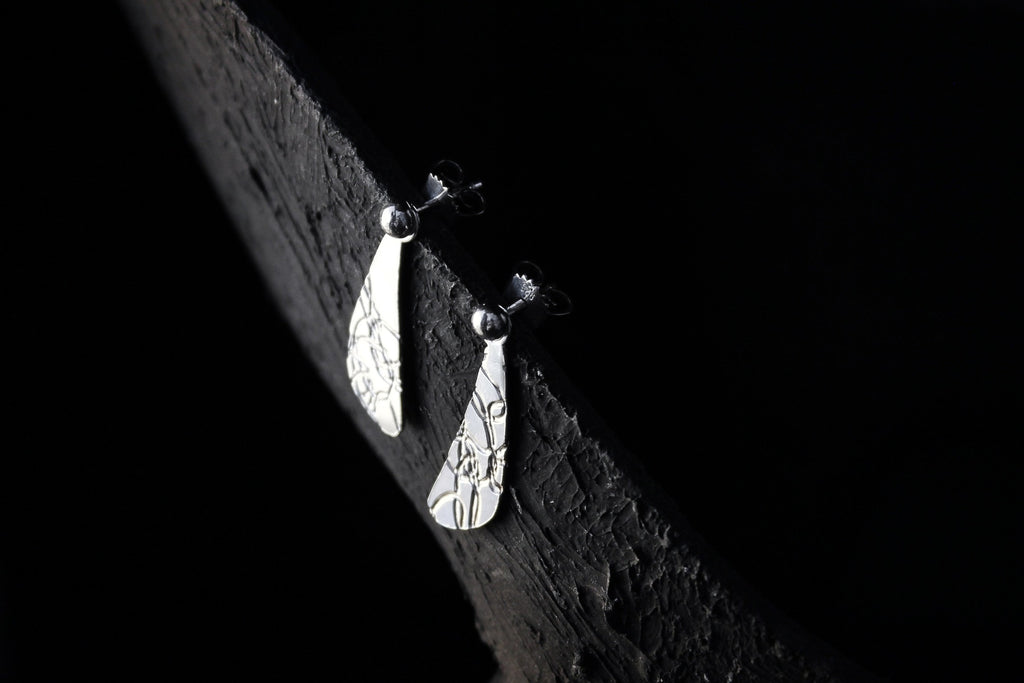 Handcrafted fairy silver earrings - Natt Jewellery