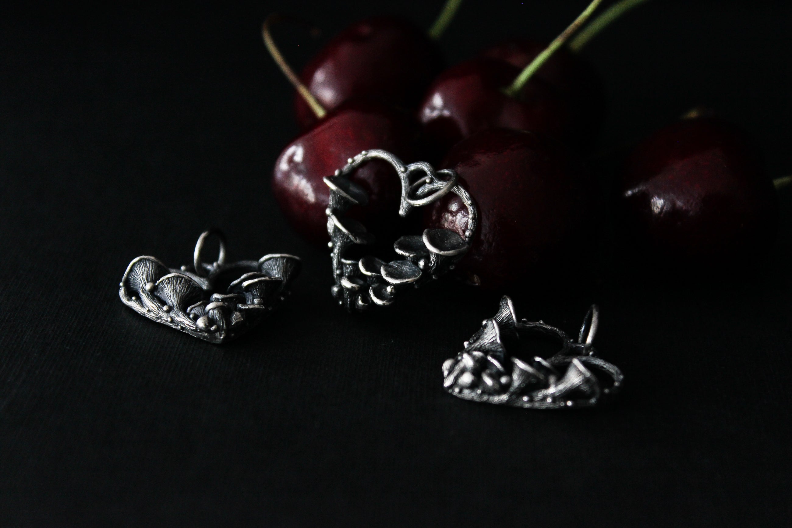 Heart of the Forest silver pendants - Natt Jewellery